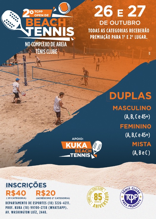 2º Torneio de Tênis vai abrir inscrições na próxima semana – AMPERJ