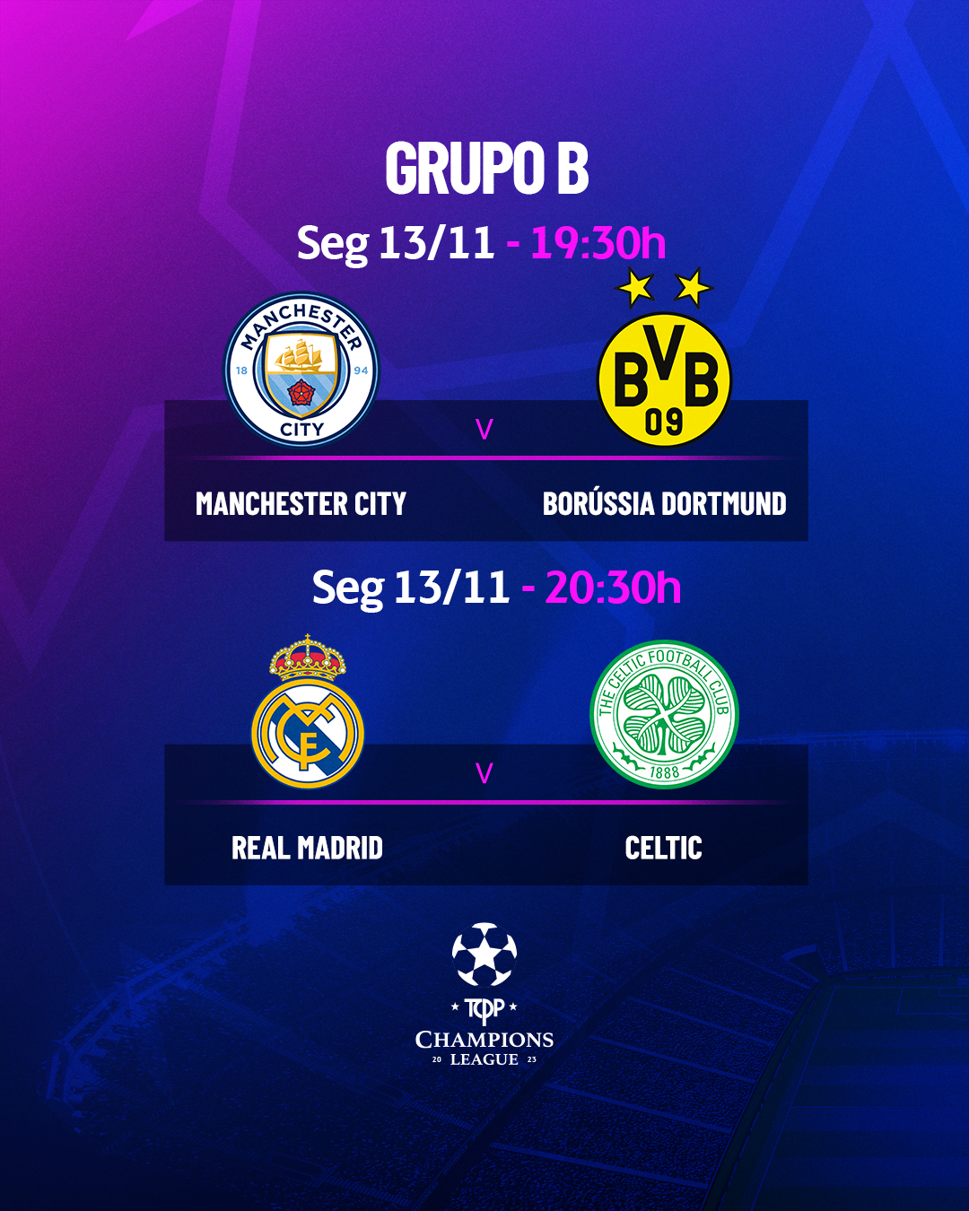 Champions League 2023 – Quarta rodada grupo B. – Tenis Clube